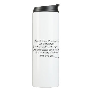 Termo Taza para esposa. Cita romántica/divertida, Jane A
