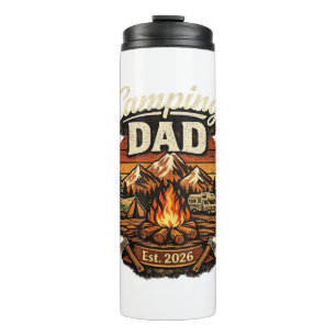 Termo Taza personalizada Camping Papá Est. 2026