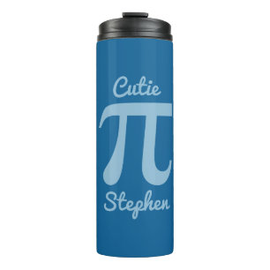 Termo Taza personalizada con texto y color Pi / Cutie Pi