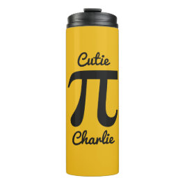 Termo Taza personalizada con texto y color Pi / Cutie Pi