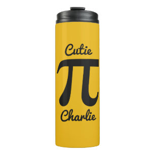 Termo Taza personalizada con texto y color Pi / Cutie Pi