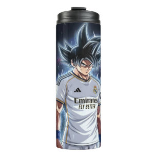 Termo Taza personalizada de la estrella de fútbol anime