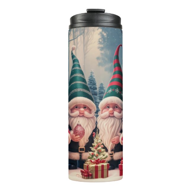 Termo Taza personalizada de Navidad de Santa Gnome Tumbl (Anverso)