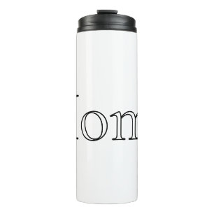 Termo Taza personalizada de palabra - Texto editable