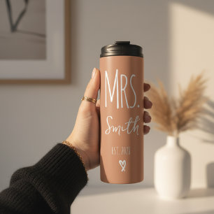 Termo Taza personalizada de terracota para pareja para E
