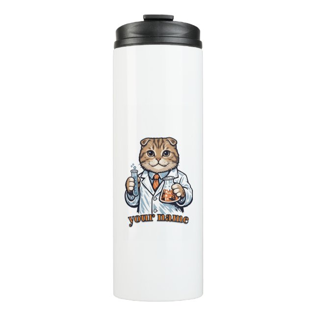 Termo Taza personalizada del gato Scottish Fold científi (Anverso)