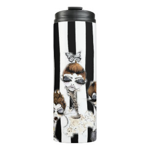 Termo Taza rayada del viaje de los duendecillos
