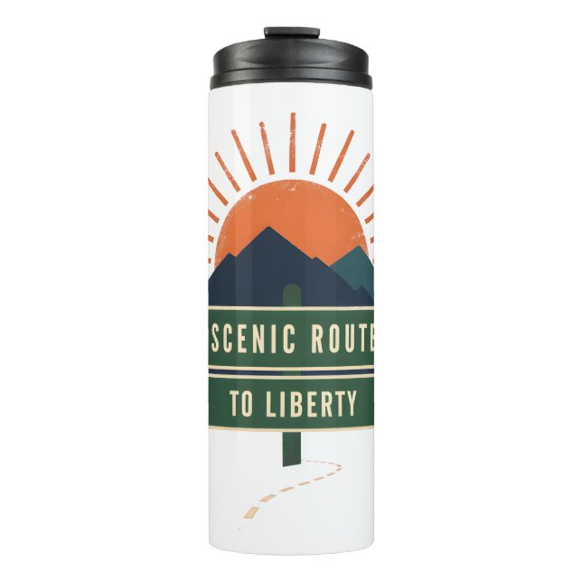 Termo Taza Scenic Route To Liberty (Anverso)