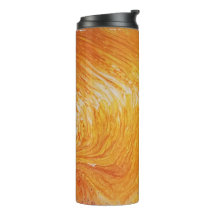 Taza termal - ondulaciones del amarillo
