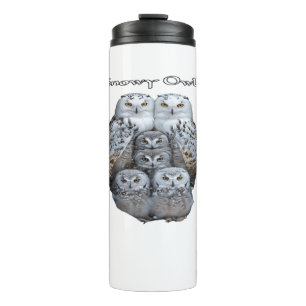 Termo Taza térmica a prueba de fugas Búho Nevado