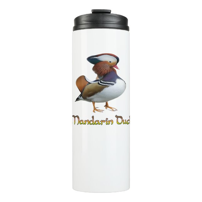 Termo Taza térmica a prueba de fugas de pato mandarín (Anverso)