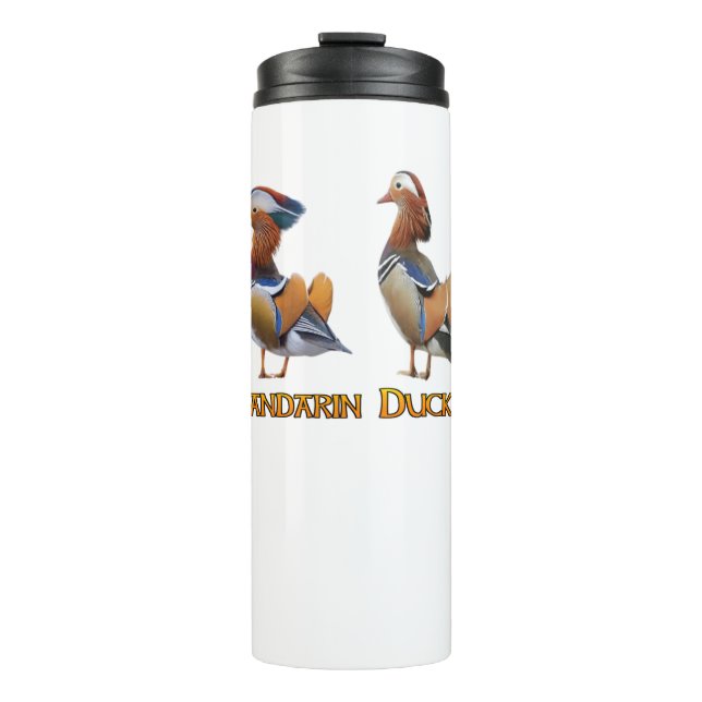 Termo Taza térmica a prueba de fugas de pato mandarín (Anverso)