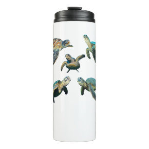 Termo Taza térmica a prueba de fugas de tortuga marina