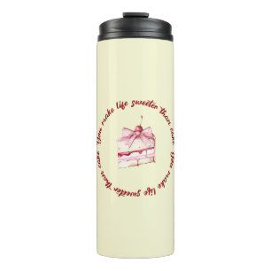 Termo Taza térmica amarilla linda y femenina