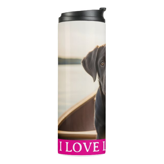 Termo Taza térmica 'Amo a los Labradores' (Rotado hacia la izquierda)