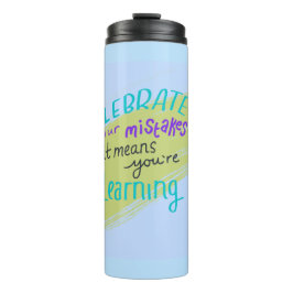 Termo Taza térmica azul con cita motivadora