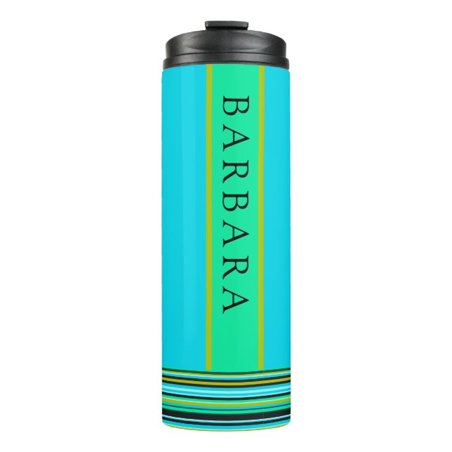 Termo Taza térmica azul turquesa personalizada (Anverso)