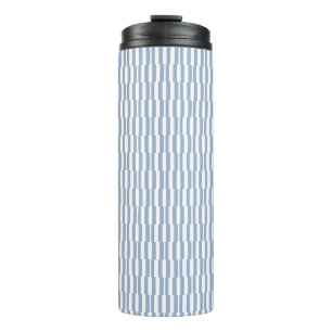 Termo Taza Térmica Bebé Azul y Blanco a Rayas