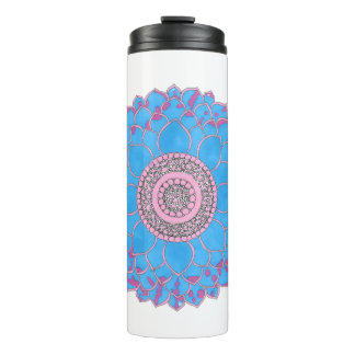 Termo Taza térmica con diseño de mandala