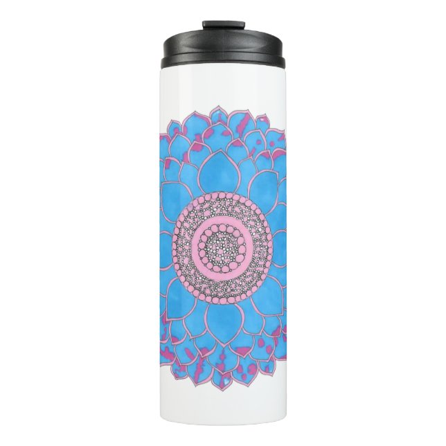 Termo Taza térmica con diseño de mandala (Anverso)