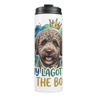 Termo Taza térmica con diseño de viaje 'Mi Lagotto es el