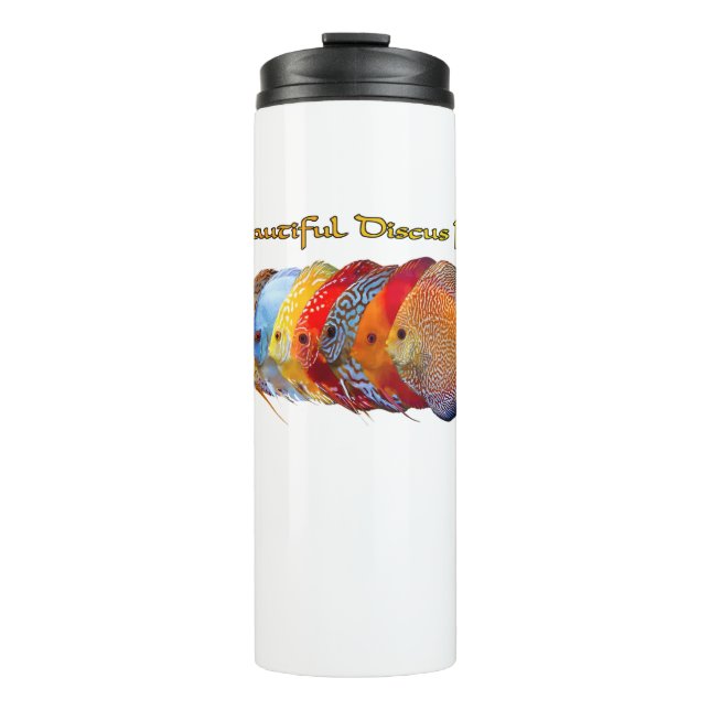 Termo Taza térmica con hermoso pez disco (Anverso)