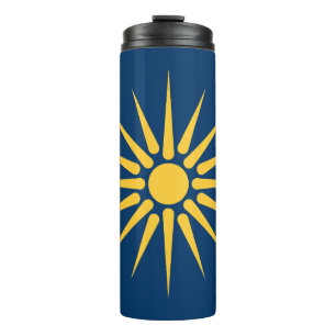 Termo Taza térmica con la bandera de Macedonia, Grecia