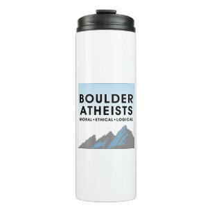 Termo Taza térmica con logotipo de Boulder Atheists