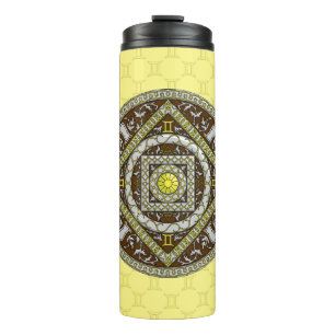 Termo Taza térmica con mandala de Géminis