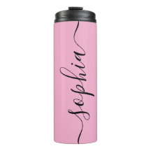 Taza térmica con nombre personalizado en escritura