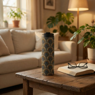 Termo Taza térmica con patrón de arco retro boho