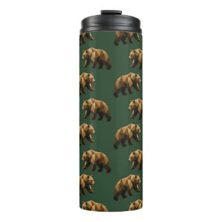 Termo Taza Térmica con Patrón de Osos Marrones Adorables