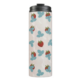 Termo Taza térmica con salpicaduras de fresa