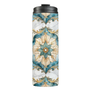 Termo Taza térmica con tapiz de floración cerúlea