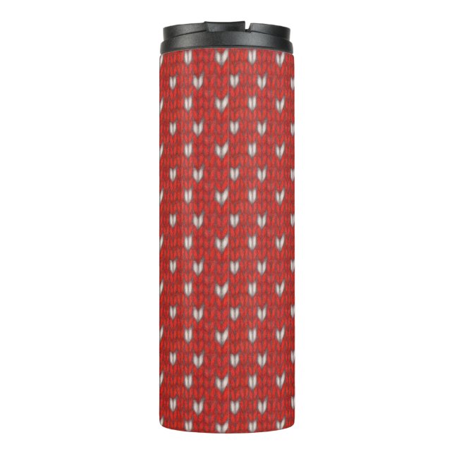 Termo Taza térmica con tejido de CORAZÓN (Reverso)