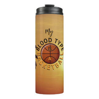 Termo Taza térmica con tema de baloncesto 