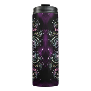 Termo Taza térmica con trabajo de rollo de estilos clási