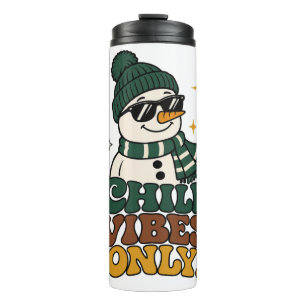 Termo Taza térmica con vibraciones retro de invierno de 