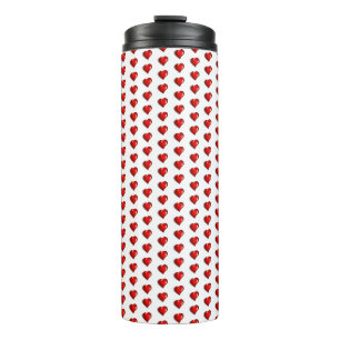 Termo Taza Térmica Corazones Rojos