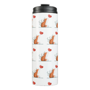 Termo Taza térmica corazones rojos Foxy