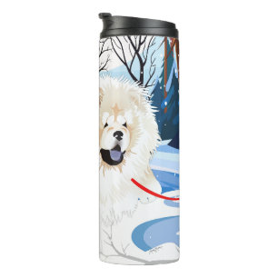 Termo Taza térmica Cream Chow OVER THE RIVER