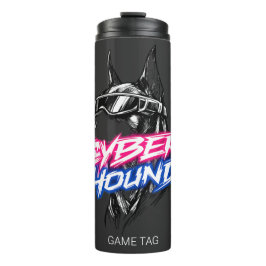 Termo Taza térmica Cyber Hound Doberman Cyberpunk - C