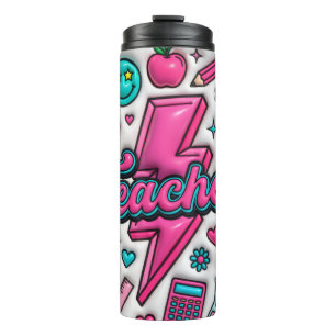 Termo Taza térmica de 470ml Retro 3D Puffy Teacher