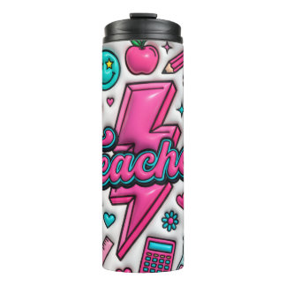 Termo Taza térmica de 470ml Retro 3D Puffy Teacher