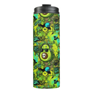 Termo Taza térmica de aguacate
