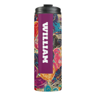 Termo Taza térmica de amor con grafiti de corazón cósmic