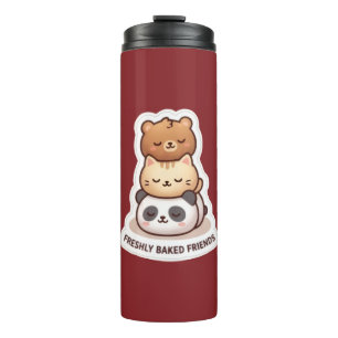 Termo Taza térmica de animal lindo Amigo recién hornea