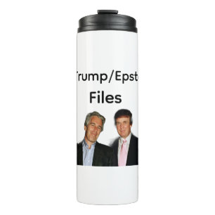 Termo Taza térmica de archivos de Trump/Epstein