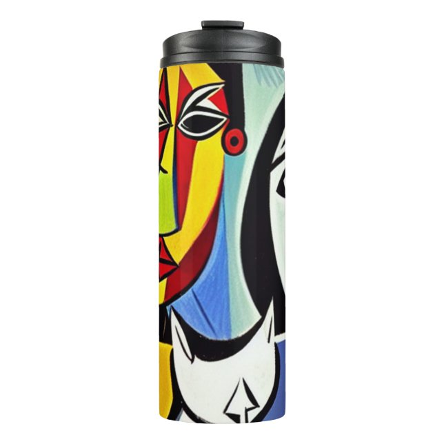 Termo Taza térmica de arte abstracto (Anverso)