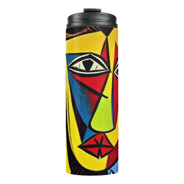 Termo Taza térmica de arte abstracto (Anverso)